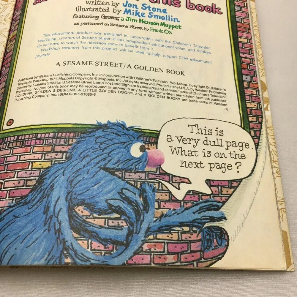 The Monster At The End Of This Book Grover I Know An Old Lady Golden Sound Story